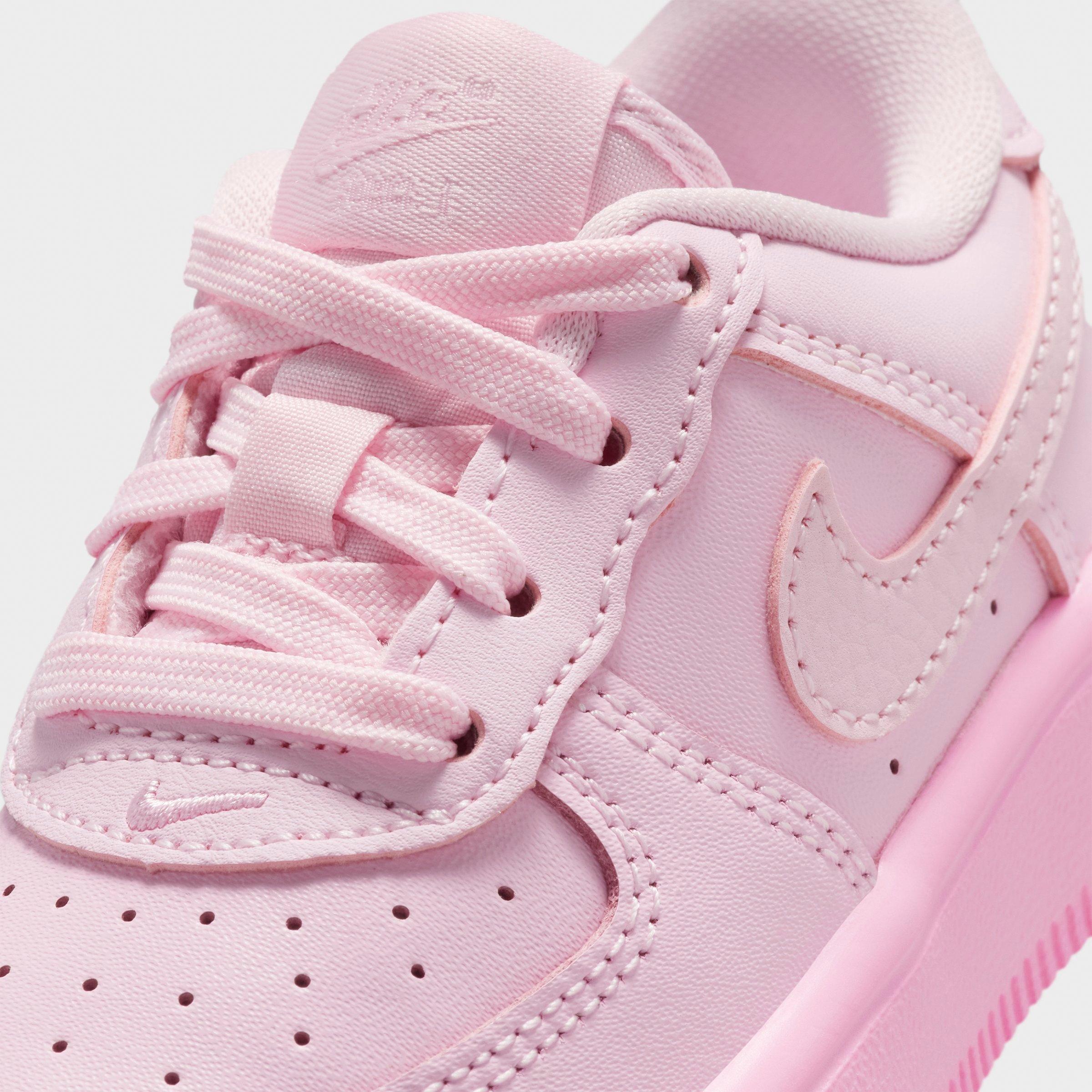Infant and Kids' Toddler Nithtke Force 1 Low Casual Shoes - Part 2 - Pink Foam/Pink Rise/Pink Foam - Detail shot
