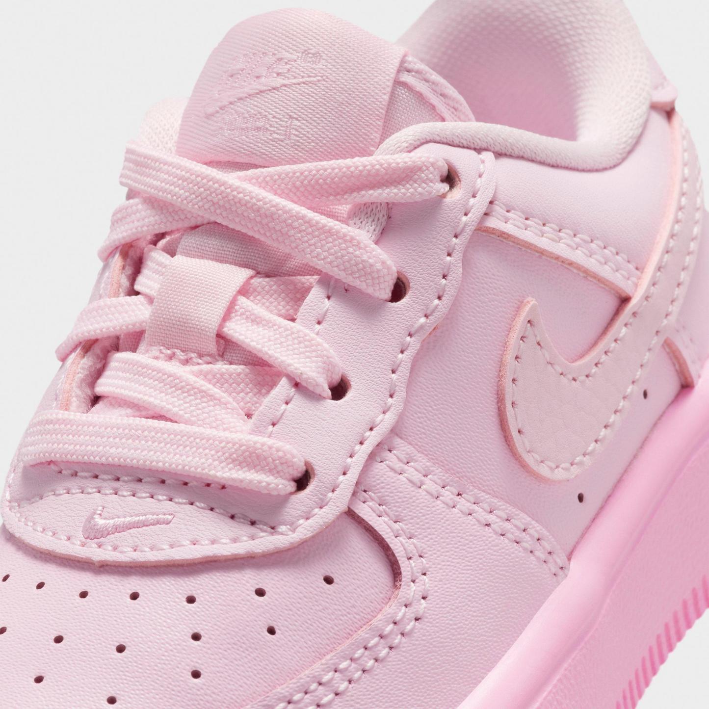 Infant and Kids' Toddler Nithtke Force 1 Low Casual Shoes - Part 2 - Pink Foam/Pink Rise/Pink Foam - Detail shot