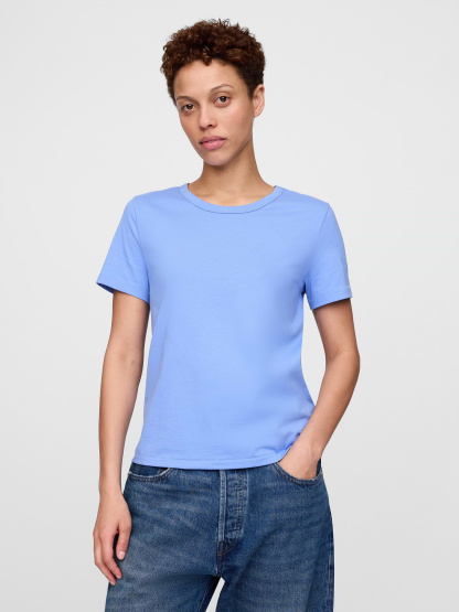 Organic Cotton VintageSoft T-Shirt - Shirting blue