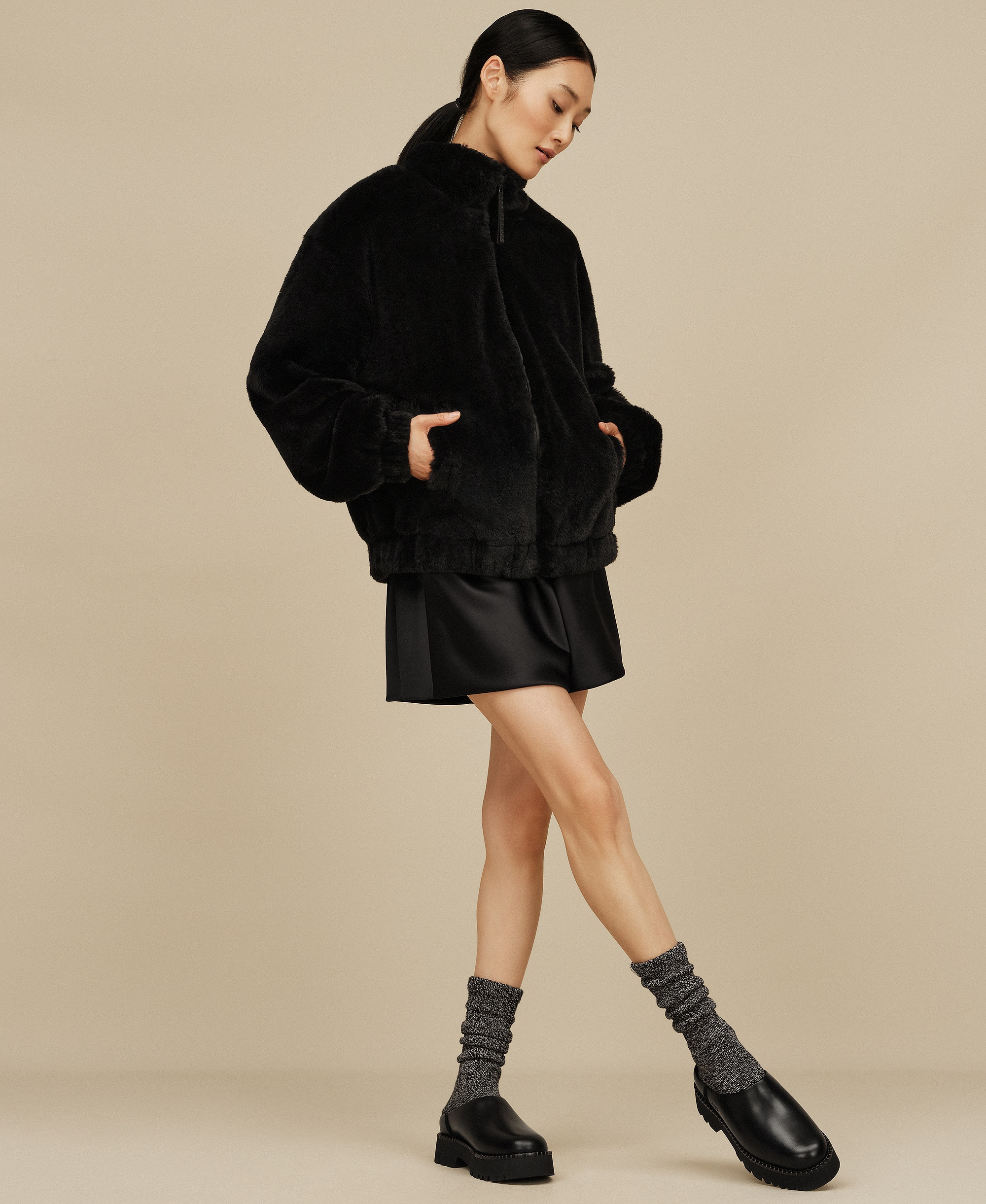 UGG® Women's Uptowner Slip-On Mule Clogs - Black Leather