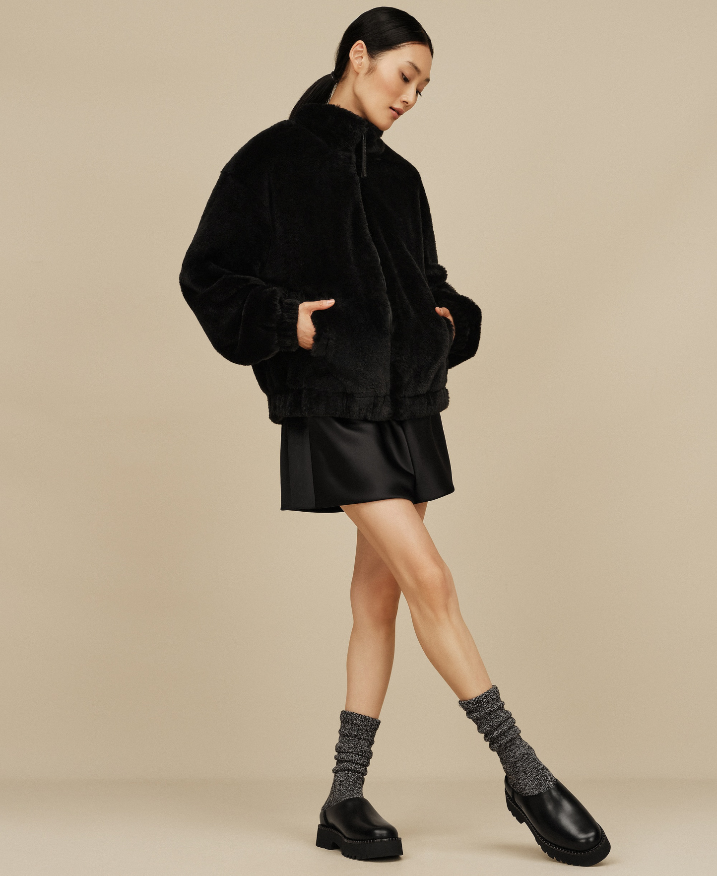 UGG® Women's Uptowner Slip-On Mule Clogs - Black Leather