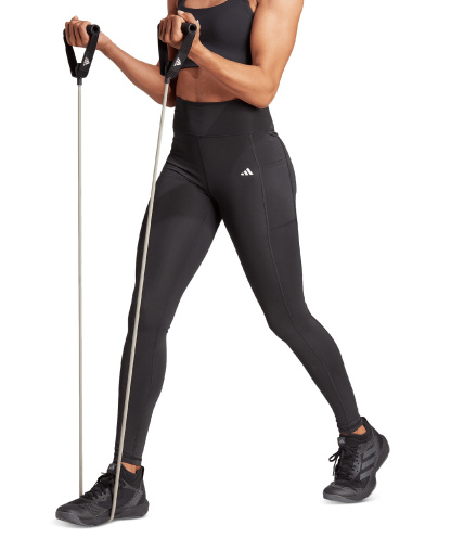 adidas Women's Optime Moisture-Wicking Full-Length Leggings - Black