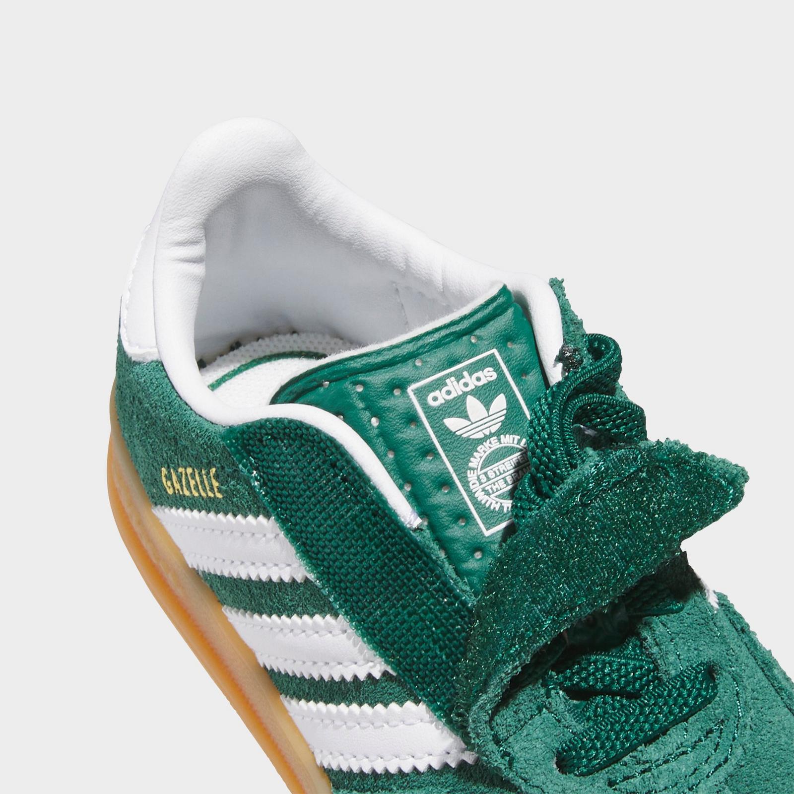 Kids' Toddler adidas Originals Gazelle Comfort Closure Casual Shoes - Collegiate Green/Cloud White/Gum - view 3