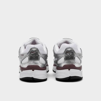Women's Nike P-6000 Casual Shoes - White/Metallic Silver/Black/Tattoo