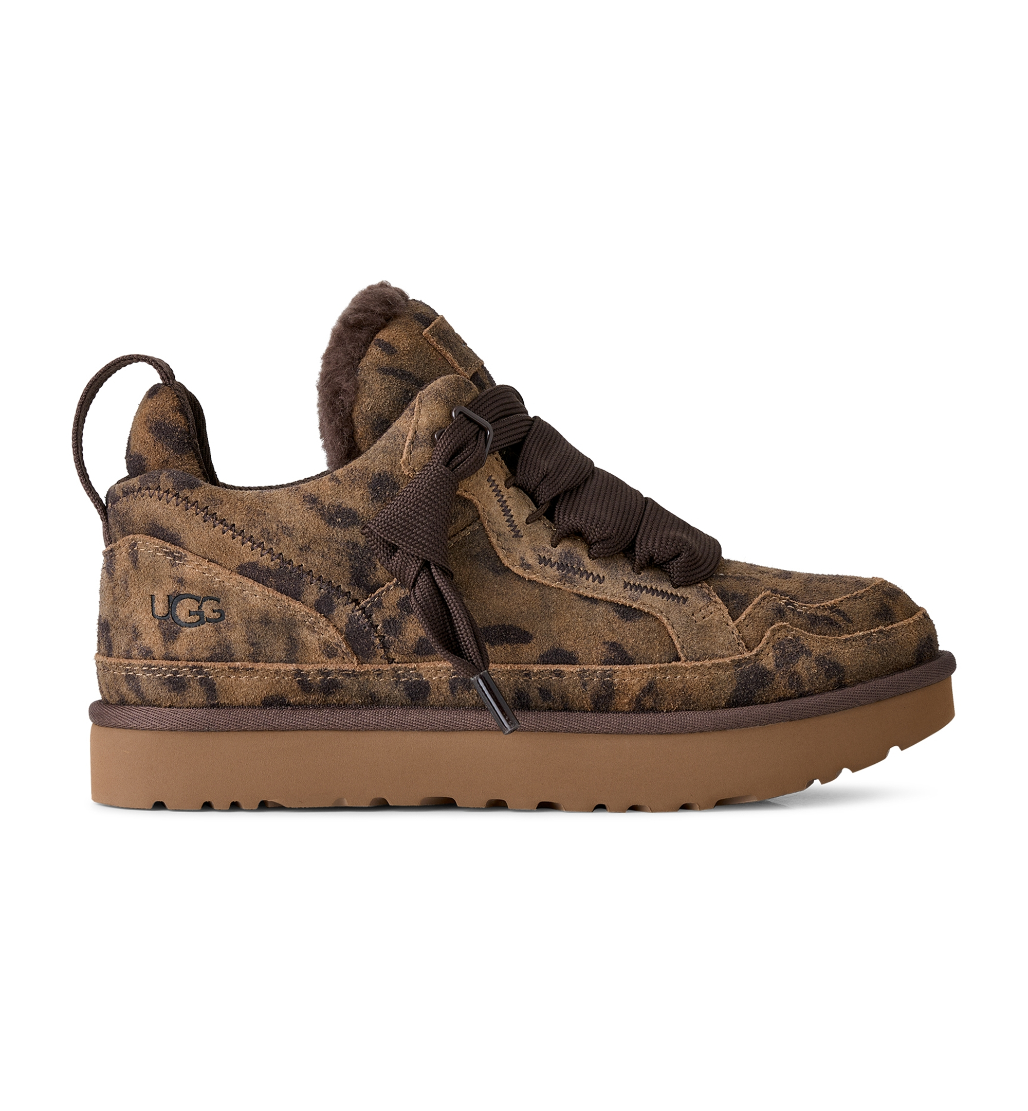 UGG® Women's Lowmel Lace-Up Sneaker Booties - Chestnut Spotted