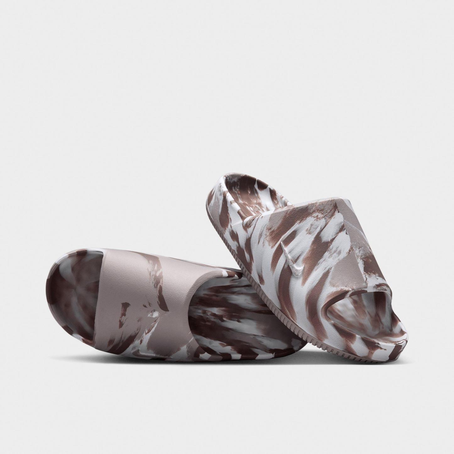 Women's Nithtke Calm 2.0 Slide Sandals - Sail/Mink Brown/Moon Particle - Both shoes facing left