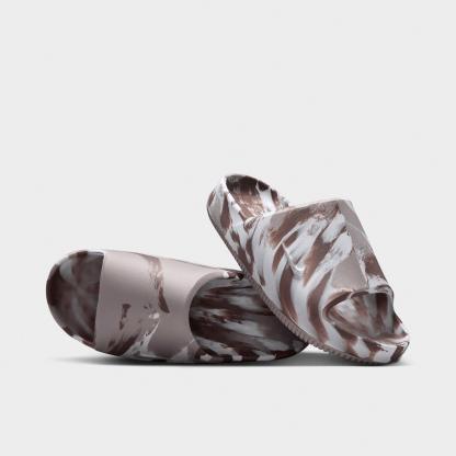 Women's Nithtke Calm 2.0 Slide Sandals - Sail/Mink Brown/Moon Particle - Both shoes facing left
