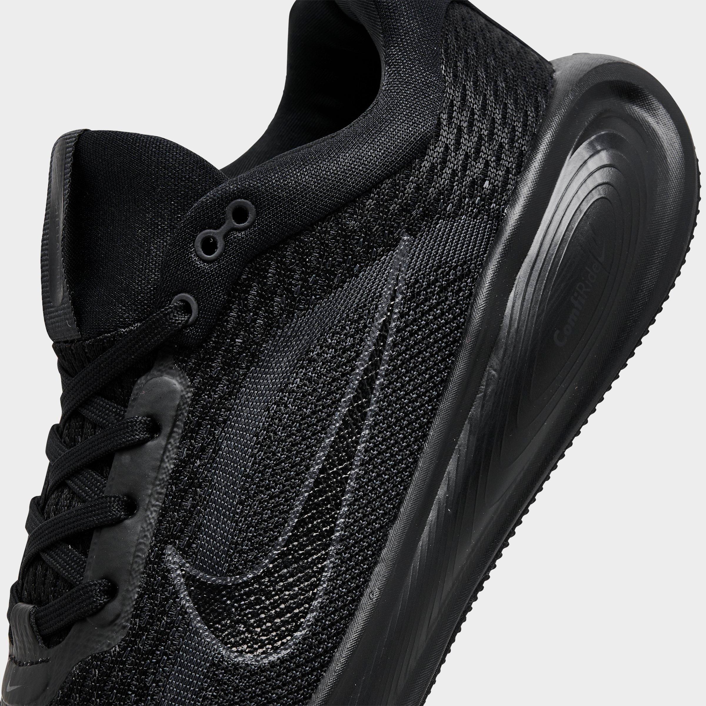 Big Kids' Nithtke Stellar Ride Running Shoes - Black/Black/Anthracite - Detail shot