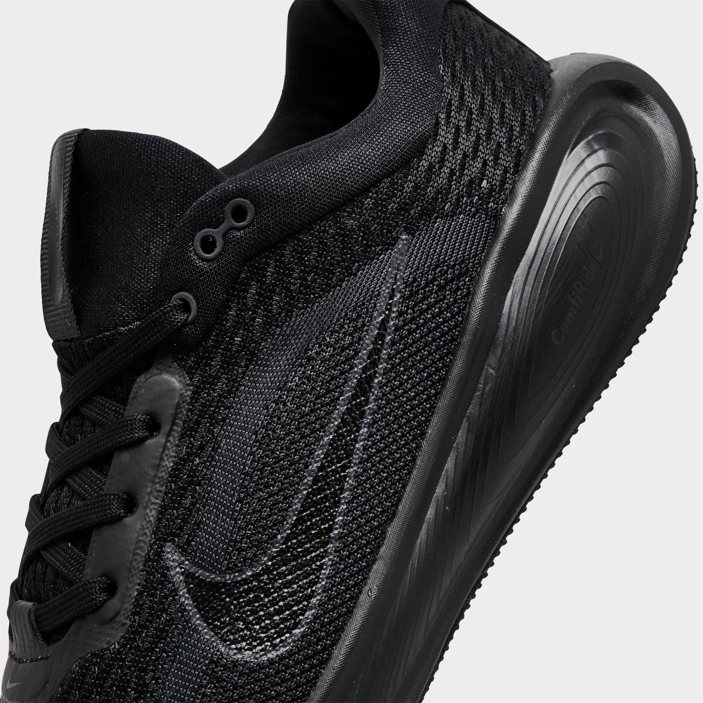 Big Kids' Nithtke Stellar Ride Running Shoes - Black/Black/Anthracite - Detail shot