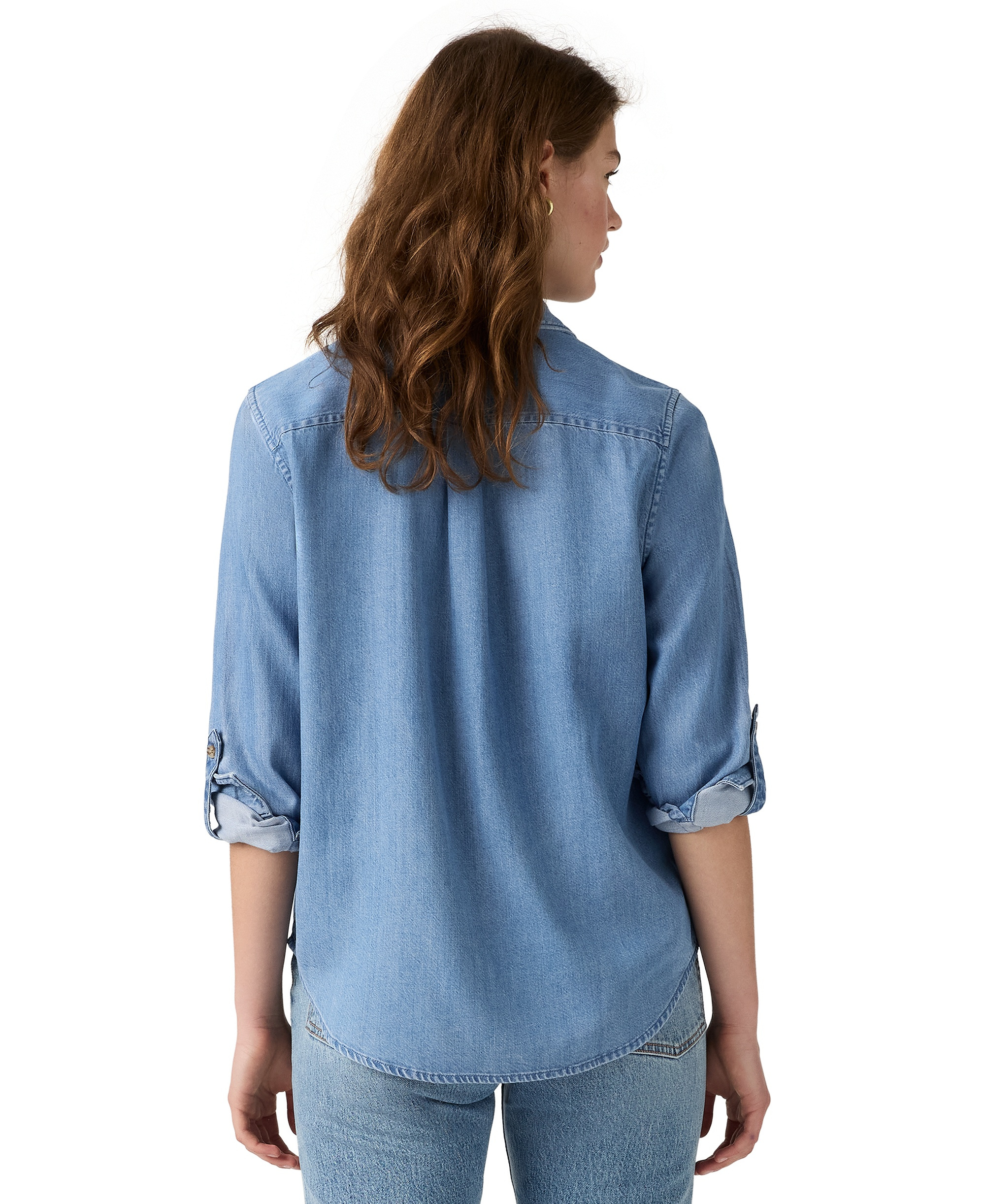 Levi's Women's Utility Long-Sleeve Denim Shirt - Midtown Blue