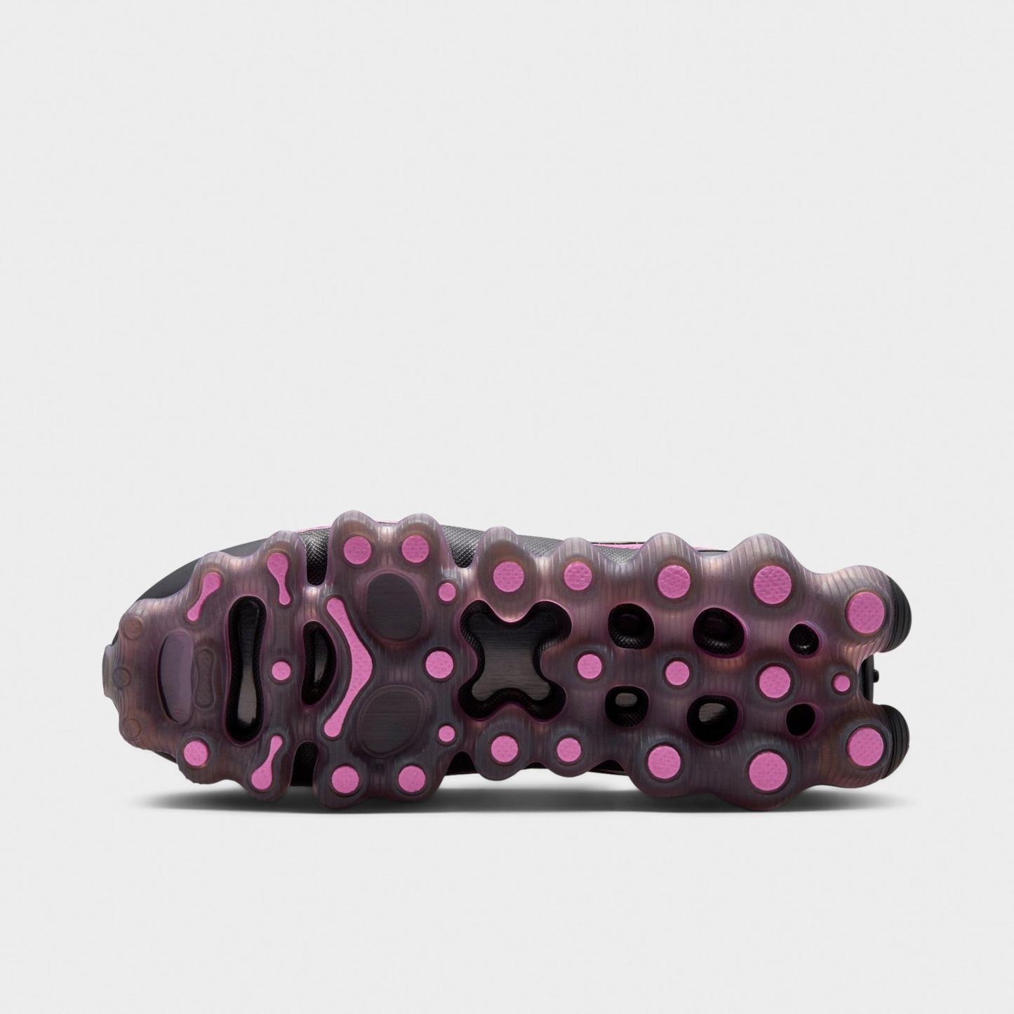 Big Kids' Nithtke Air Liquid Max Casual Shoes - Black/Metallic Silver/Playful Pink - Bottom view