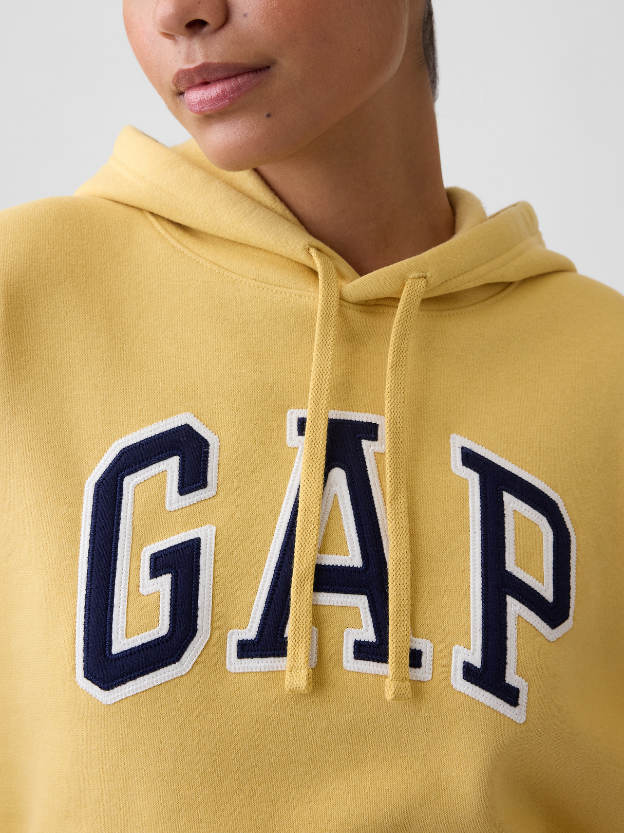 Relaxed Gap Logo Hoodie - French almond yellow
