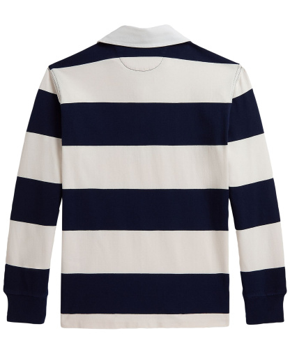 Polo Ralph Lauren Boys' 8-20 Iconic Long-Sleeve Rugby Shirt - Refined Navy/Nevis