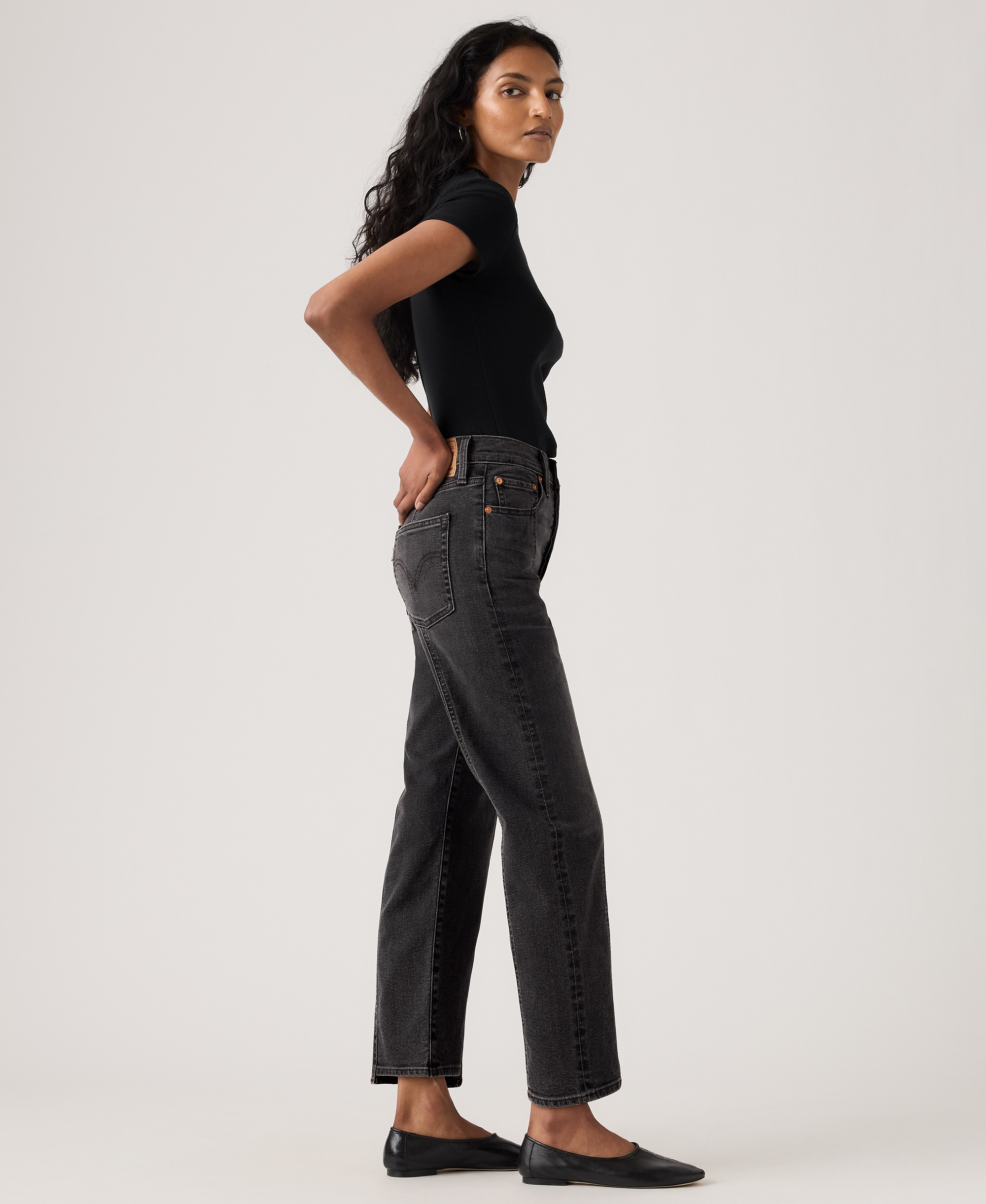 Levi's Women's Ribcage Seamed High-Rise Straight Ankle Jeans - Cut And Dry No Dest.