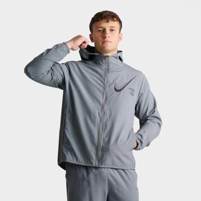 Men's Nithtke Dri-FIT Form Graphic Full-Zip Jacket - Smoke Grey/Black