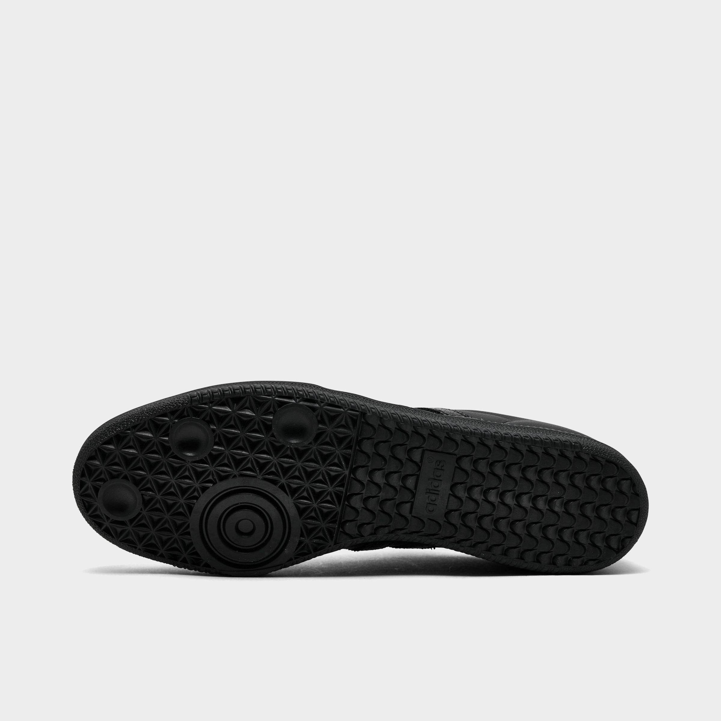 Men's adidas Originals Samba OG Casual Shoes - Part 2 - Core Black/Core Black/Core Black - Bottom view