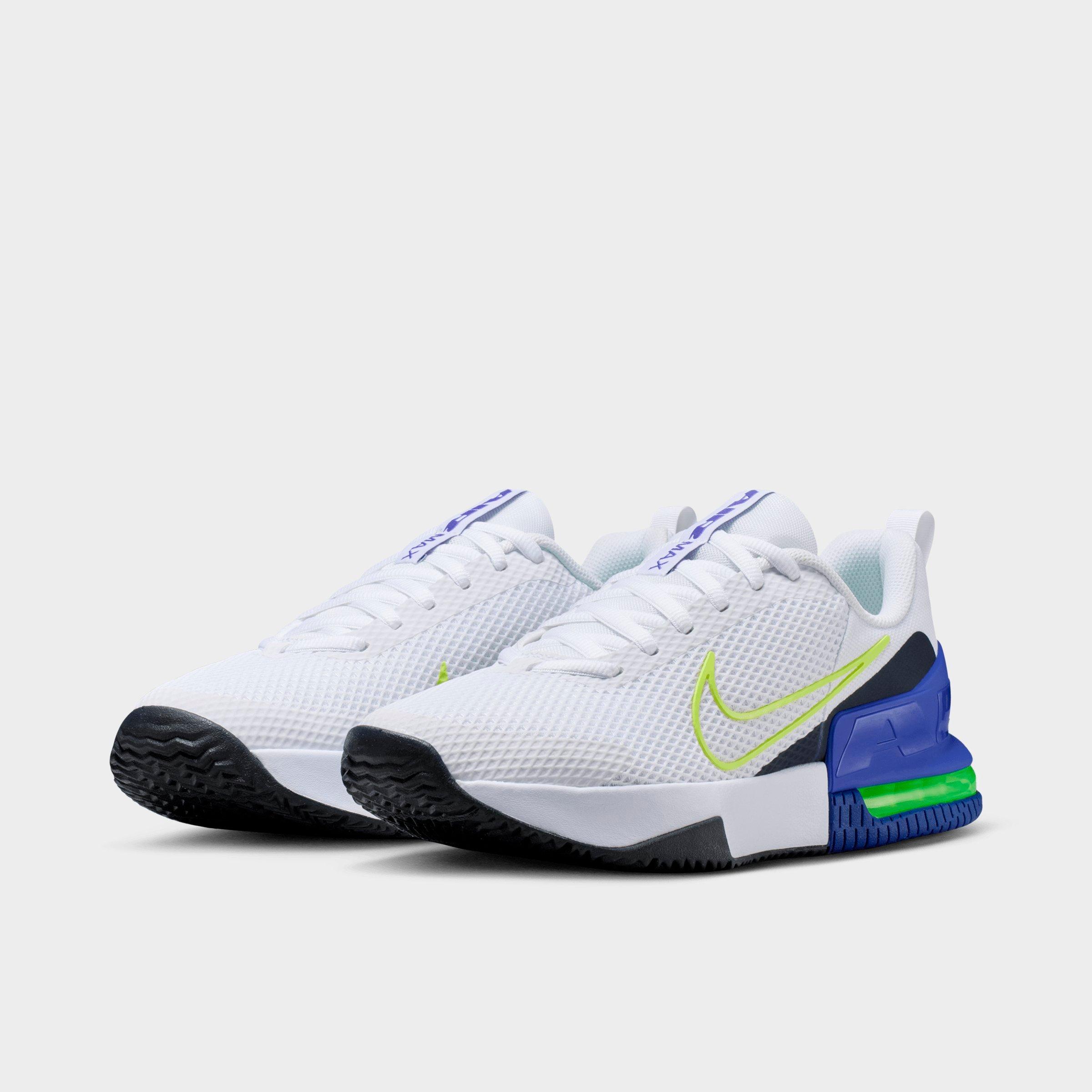 Men's Nithtke Air Max Alpha Trainer 6 Training Shoes - Part 1 - White/Persian Violet/Obsidian/Light Lemon Twist - Both shoes facing left