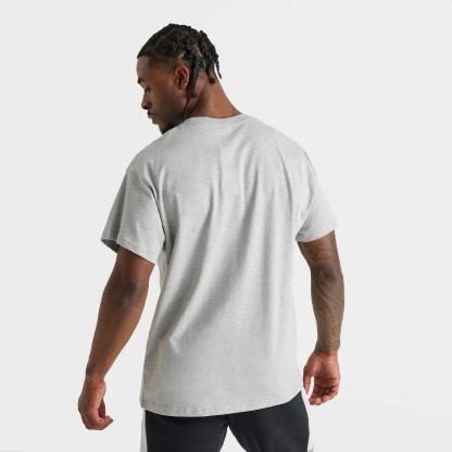 Men's Nike Sportswear Swoosh Box T-Shirt - Dark Grey Heather