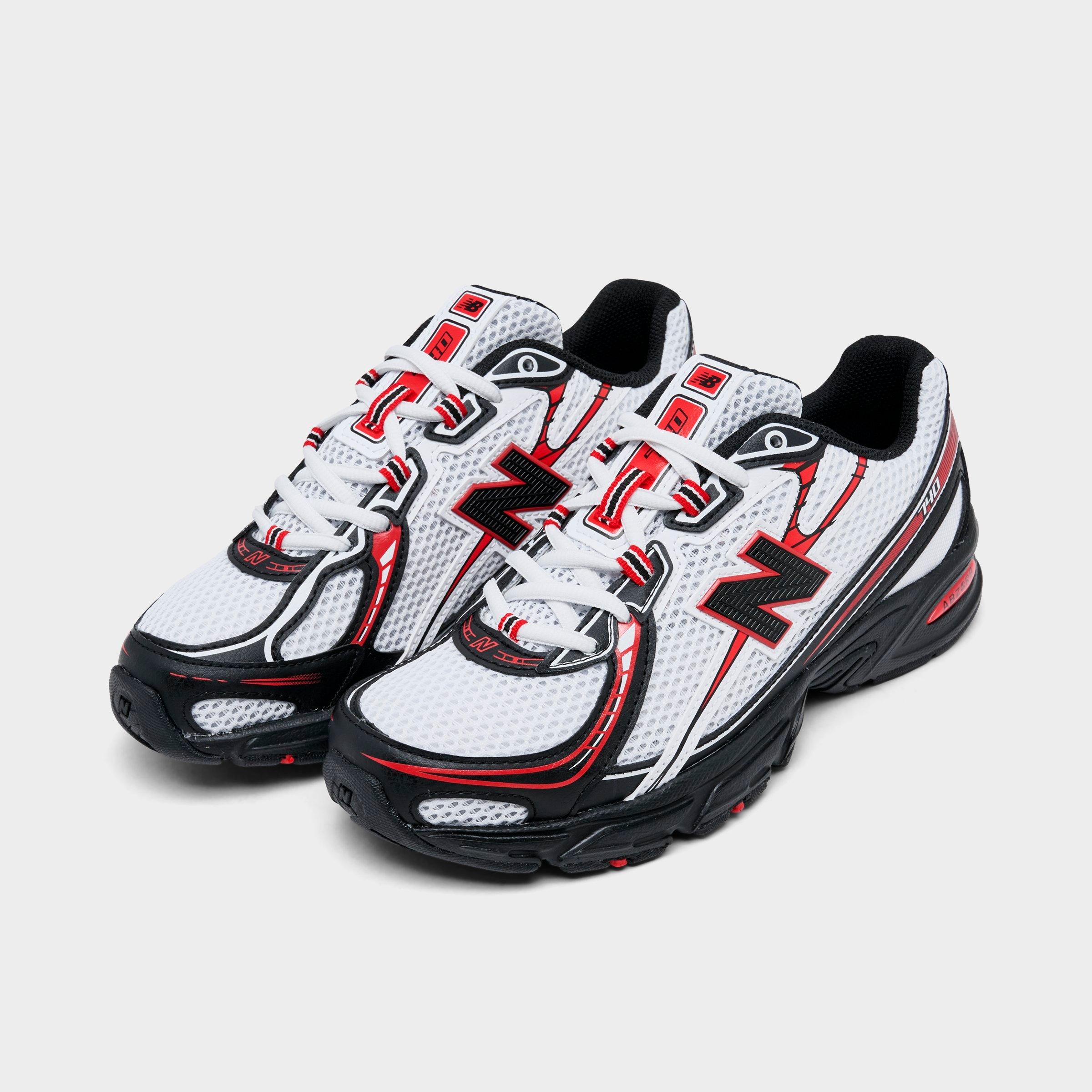 Big Kids' New Balance 740 Casual Shoes - White/Black/Red - view 2