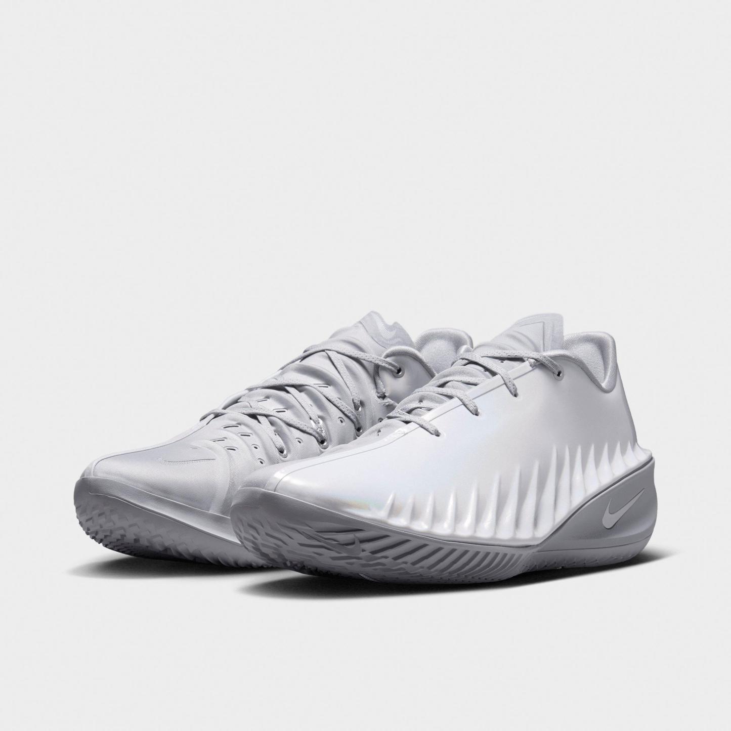 Men's Nithtke G.T. Cut 4 Basketball Shoes - White/Wolf Grey/Multi-Color/Metallic Silver - Both shoes facing left