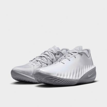 Men's Nithtke G.T. Cut 4 Basketball Shoes - White/Wolf Grey/Multi-Color/Metallic Silver - Both shoes facing left