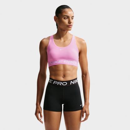Women's Nithtke Pro 365 Light-Support Non-Padded Sports Bra - Pink Rise/White