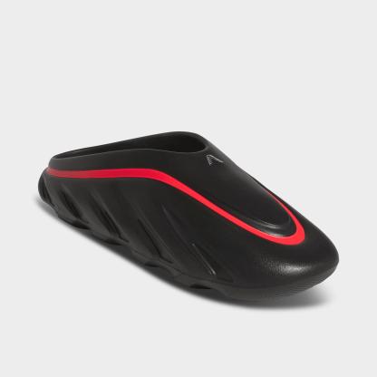 Men's adidas Anthony Edwards 3 Mules - Core Black/Lucid Red - Both shoes facing left