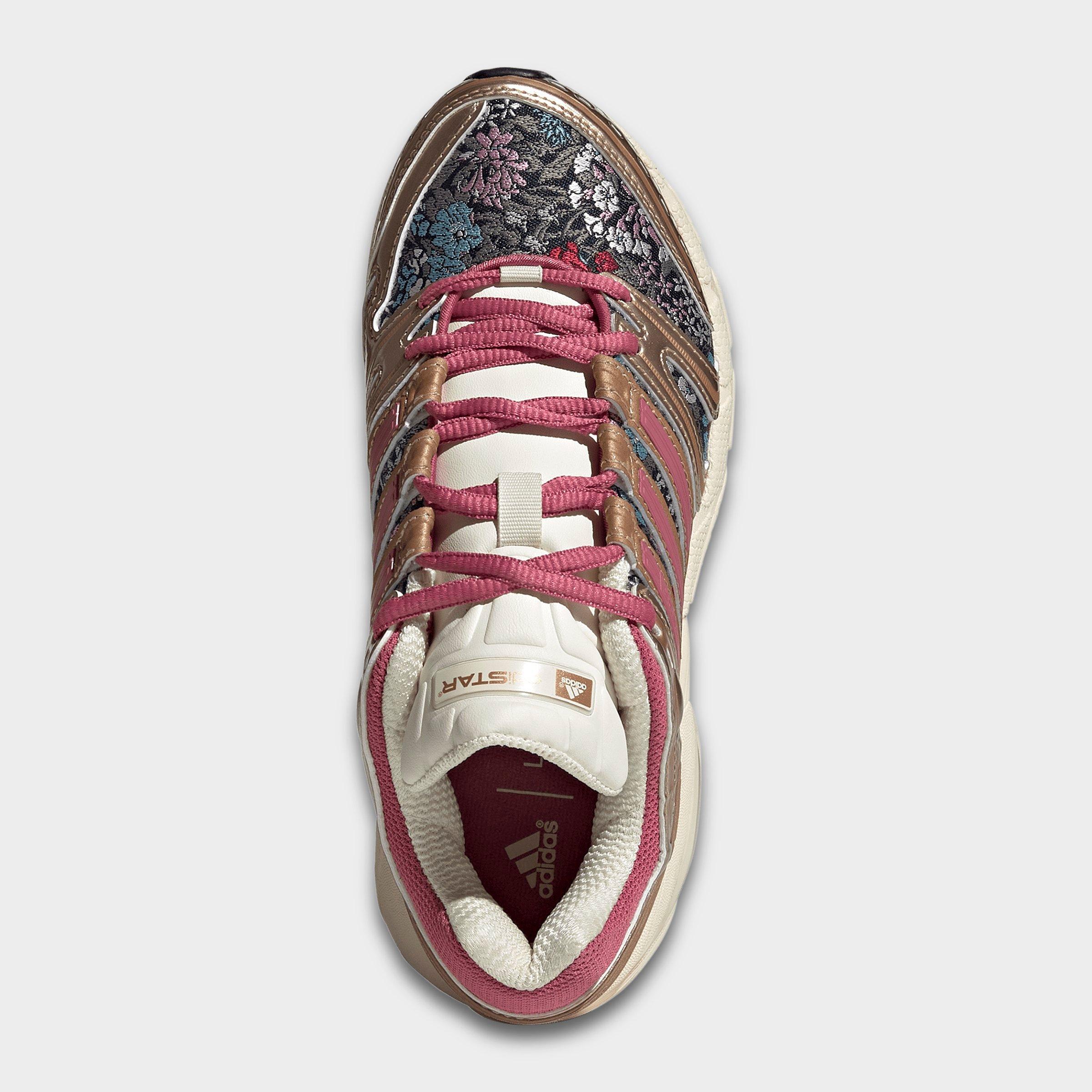Girls' Big Kids' adidas x Liberty London Adistar Control 5 Casual Shoes - Cream White/Dual Magenta/Core Black - Top view