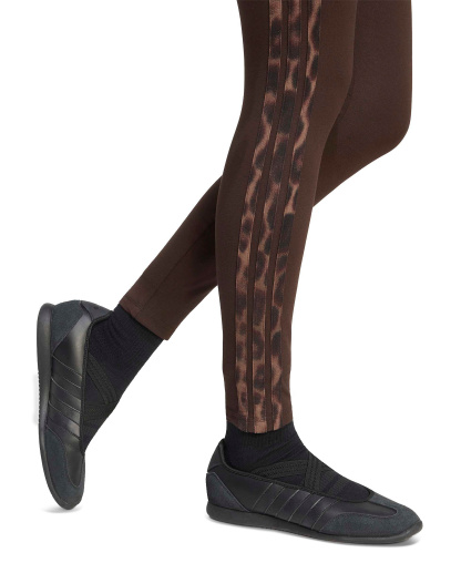 adidas Women's Seasonal Essentials Animal Print 3-Stripes Leggings - Aurora Coffee/Multicolor/Preloved Brown