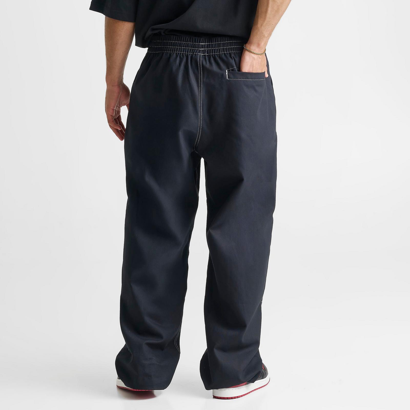 Men's Jordan Brooklyn Chino Pants - Black/University Red - view 4