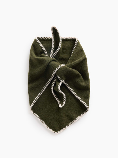 CashSoft Whipstitch Bandana Scarf - Bamboo