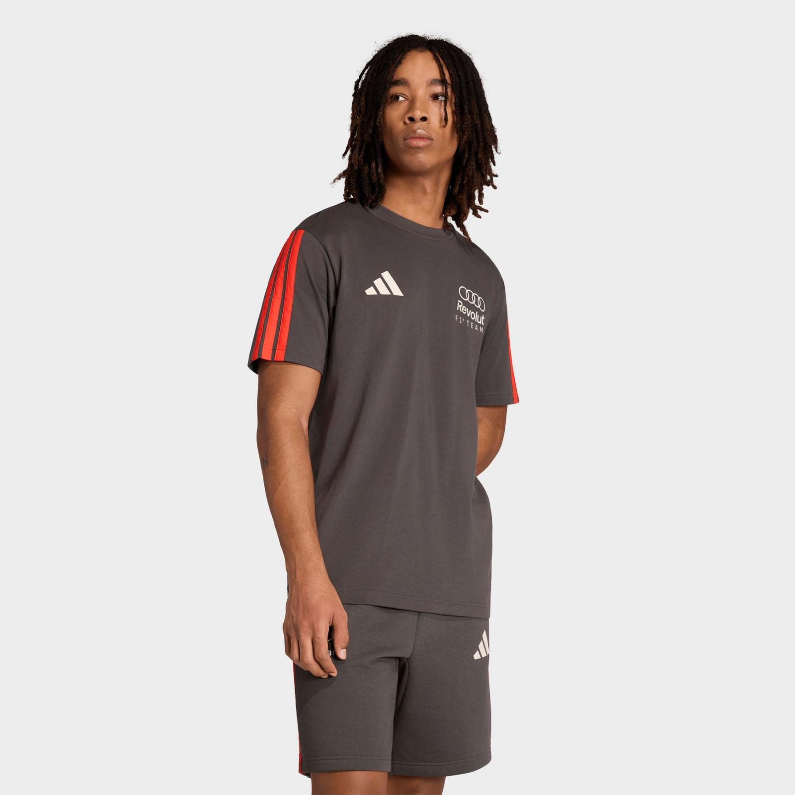 Men's adidas Audi Revolut F1 Team DNA T-Shirt - Utility Black - view 3