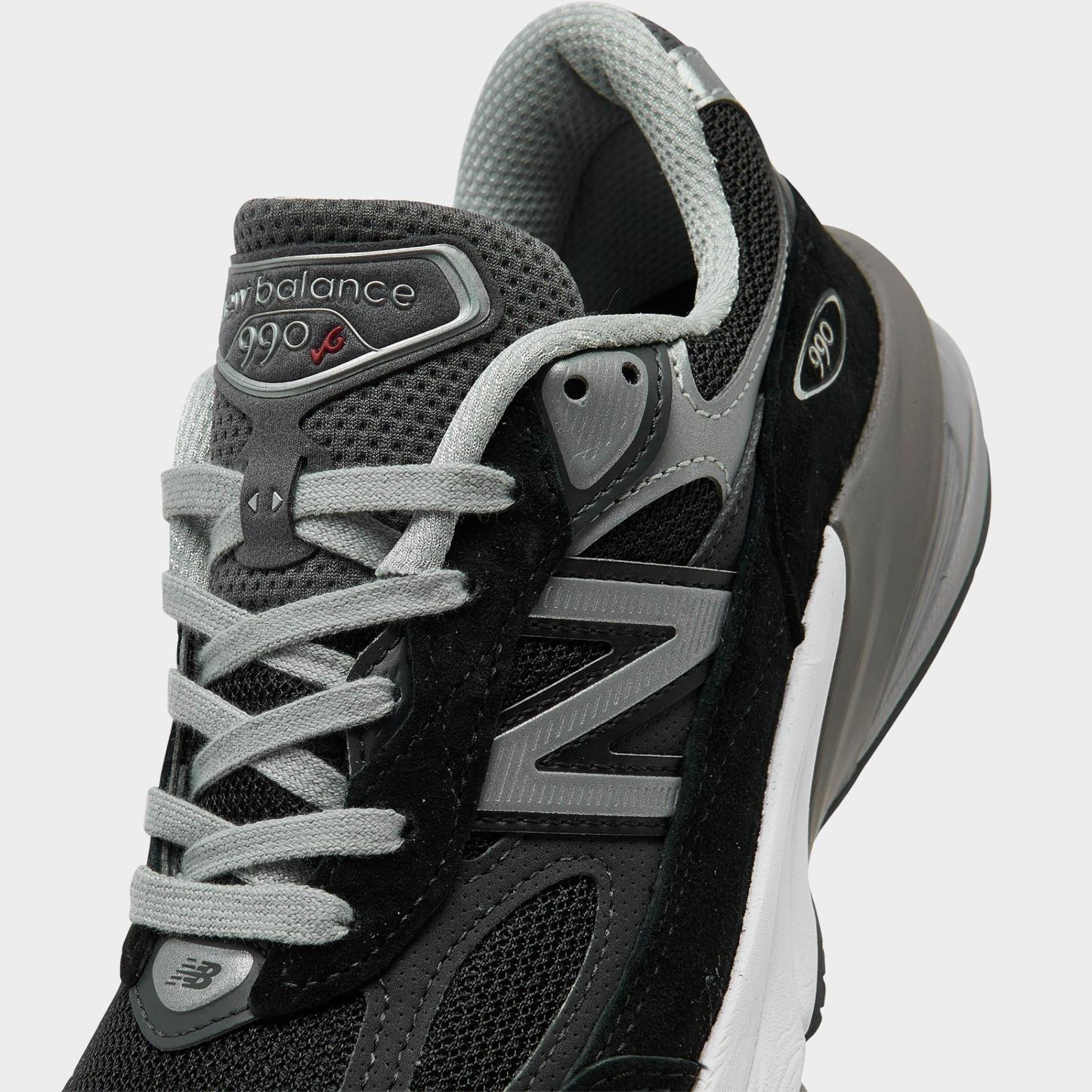 Women's New Balance Made in USA 990v6 Running Shoes - Black/Black - view 3