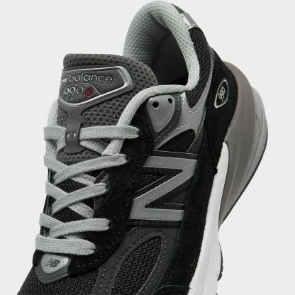 Women's New Balance Made in USA 990v6 Running Shoes - Black/Black - view 3