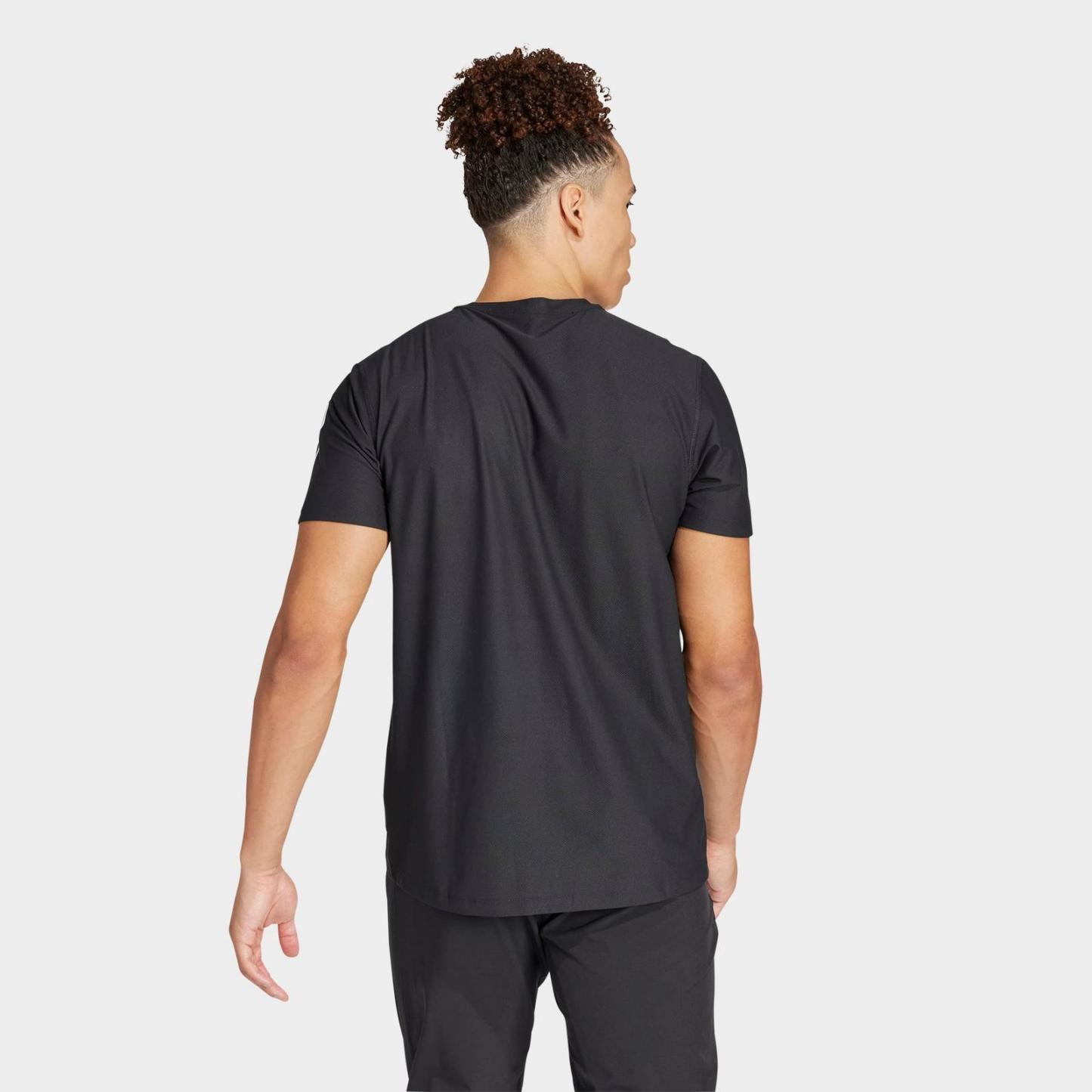 Men's adidas Own The Run T-Shirt - Black - view 2