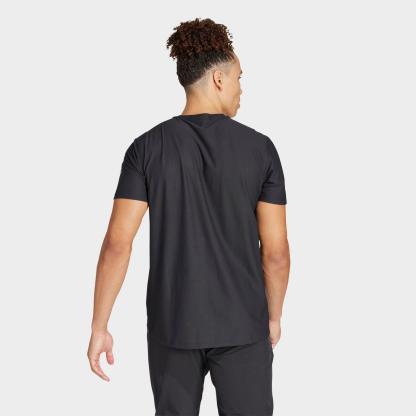 Men's adidas Own The Run T-Shirt - Black - view 2