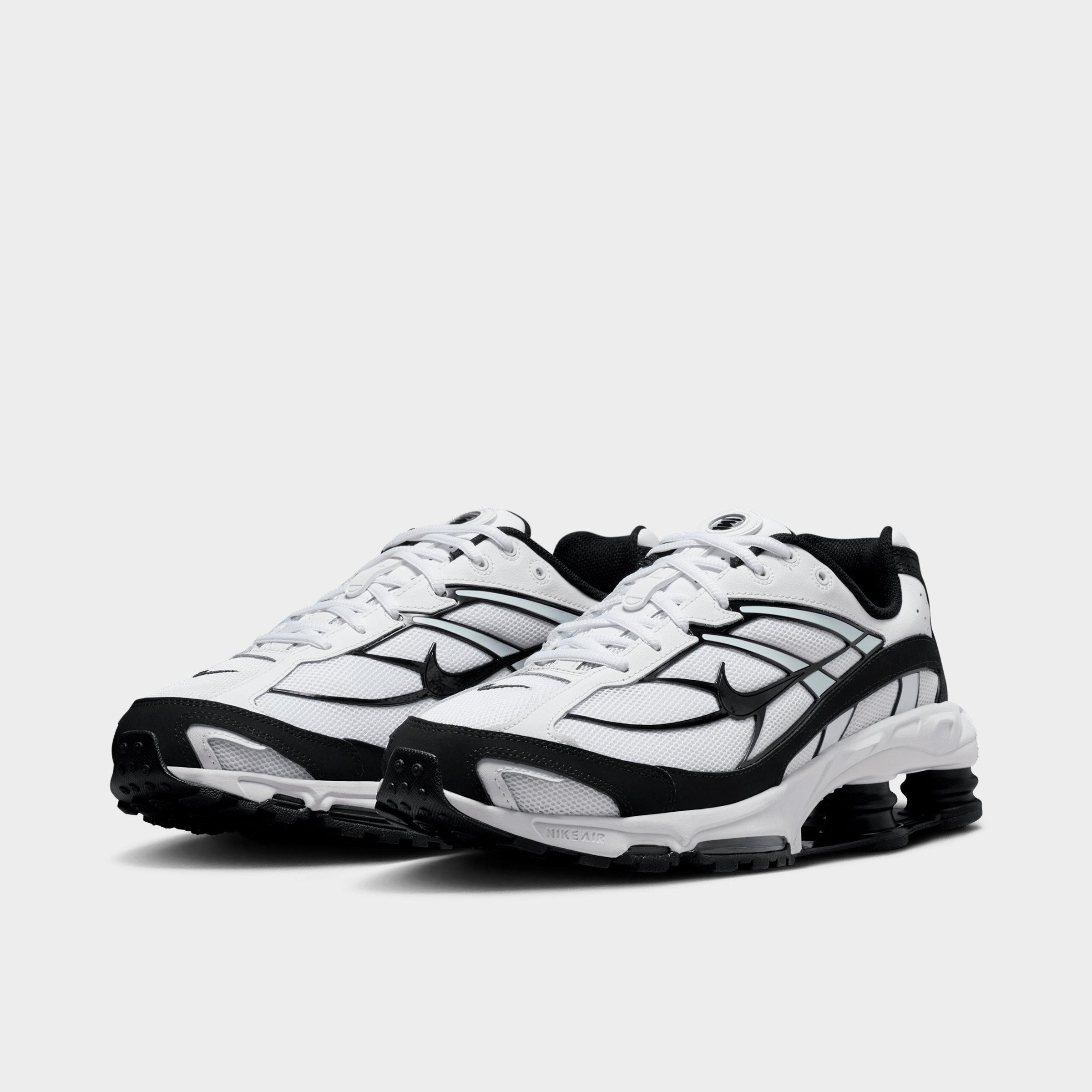 Men's Nithtke Shox Ride 2 Casual Shoes - White/White/Black/Black - Both shoes facing left