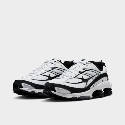Men's Nithtke Shox Ride 2 Casual Shoes - White/White/Black/Black - Both shoes facing left