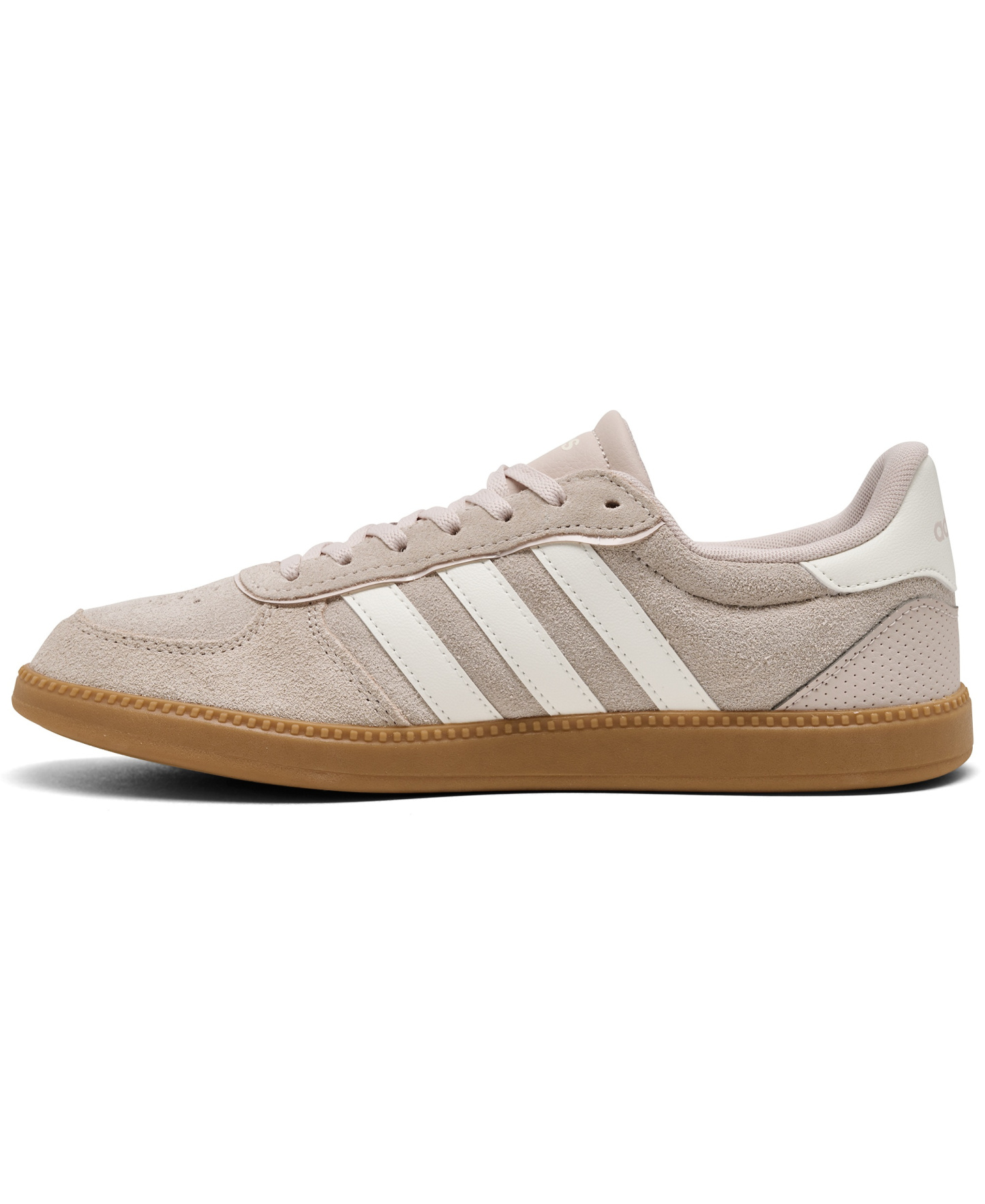 adidas Women's Breaknet Sleek Casual Sneakers from Finish Line - Putty Mauve, Cloud White