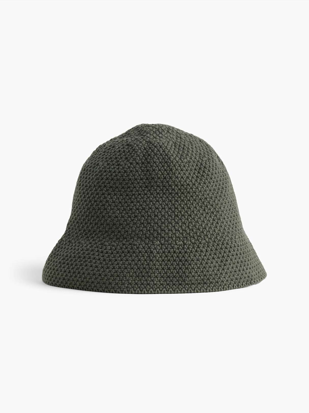 Knit Bucket Hat - Olive green