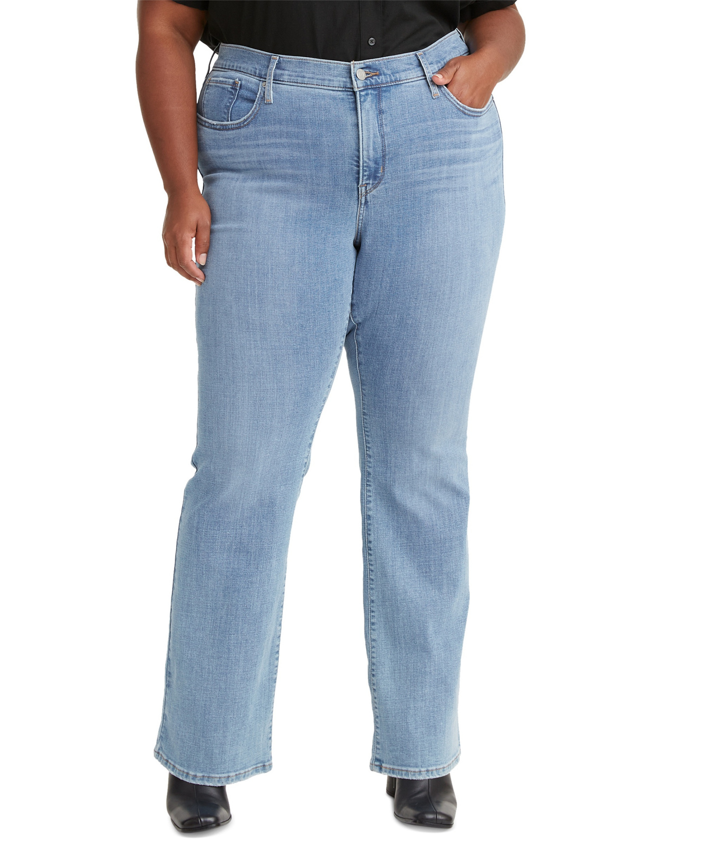 Levi's 315 Shaping Mid Rise Lightweight Bootcut Jeans - Lapis Topic