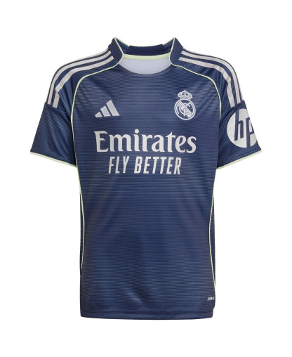 adidas Big Boys and Girls Blue Real Madrid 2025/26 Away Replica Jersey - Blue