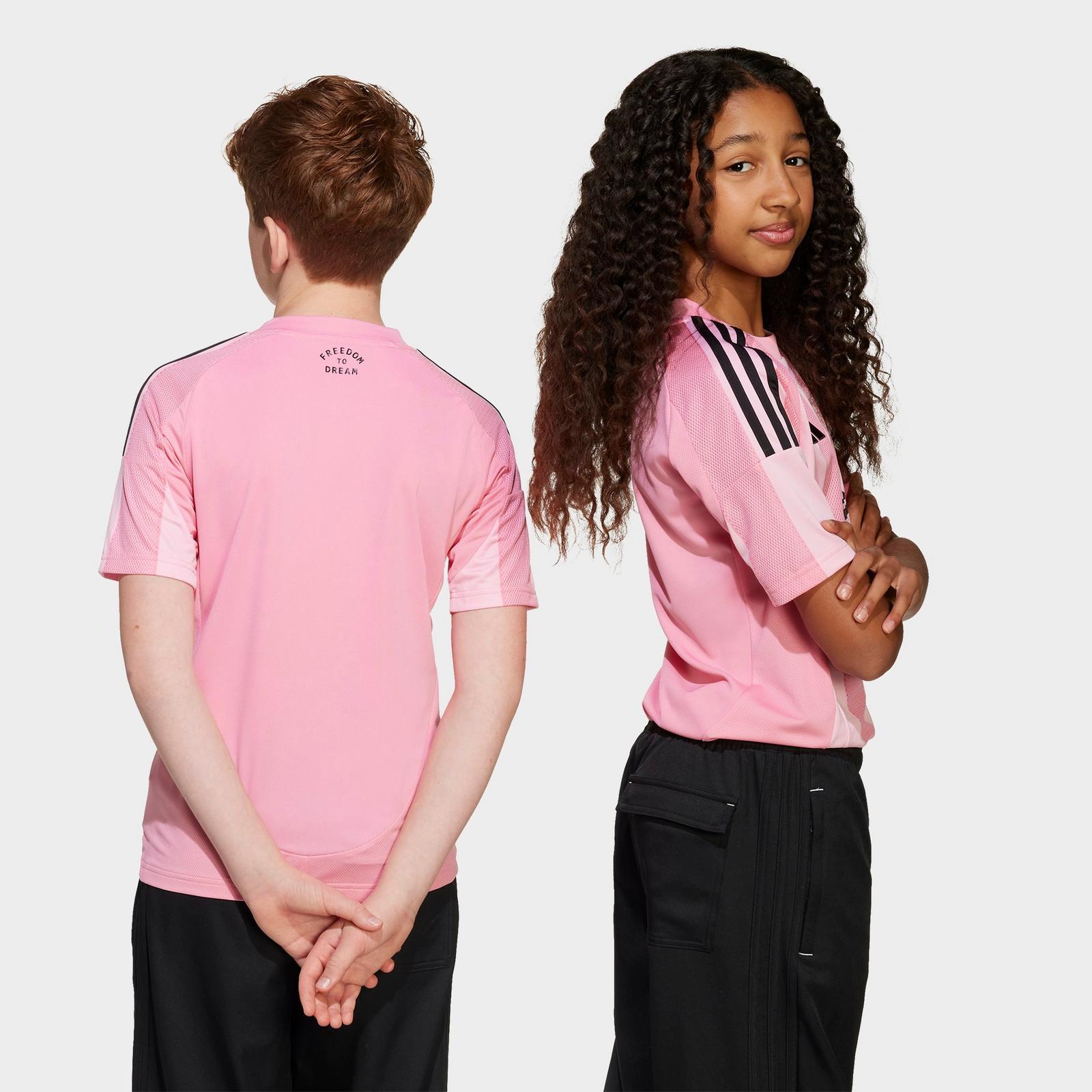 Big Kids' adidas Inter Miami CF 25-26 Away Soccer Jersey - Easy Pink - view 4