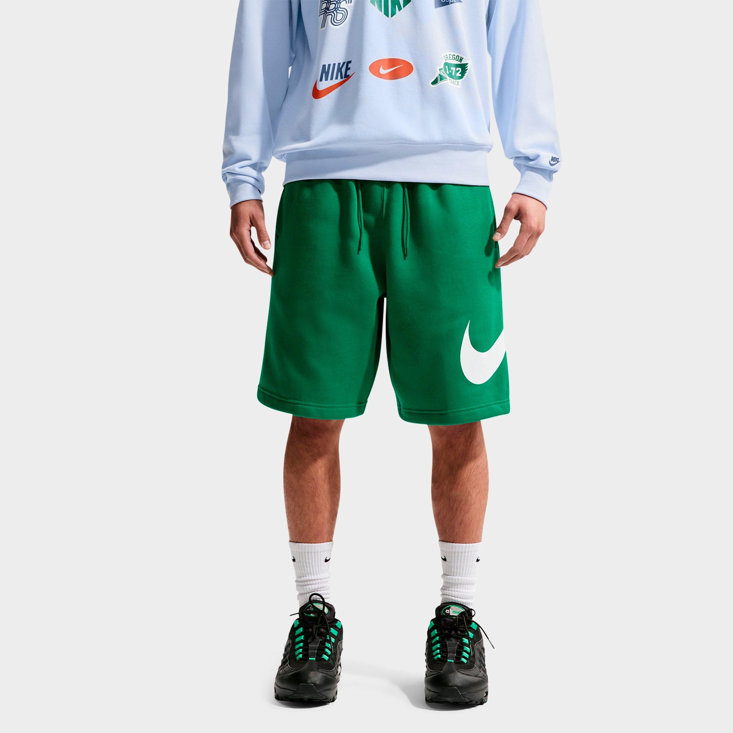 Men's Nithtke Club Fleece Swoosh Graphic Shorts - Malachite/Malachite/White
