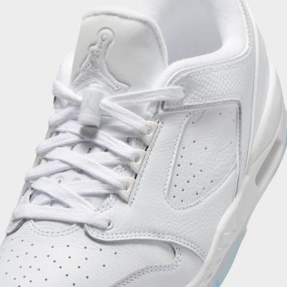 Men's Jordan Sixty Plus Low Casual Shoes - White/Black/Pure Platinum - Left shoe facing left. Outside of the shoe. - view 3
