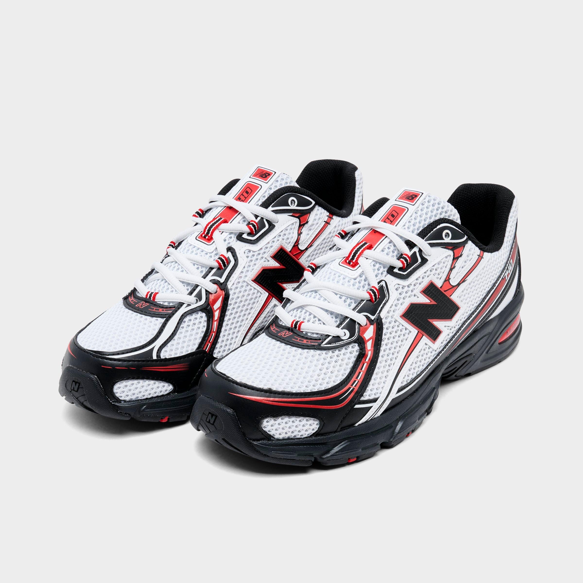 Men's New Balance 740 Casual Shoes - White/Red/Black - view 2