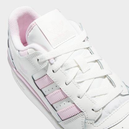 Women's adidas Originals Forum Low CL Casual Shoes - Cloud White/Clear Pink/Cloud White - view 3