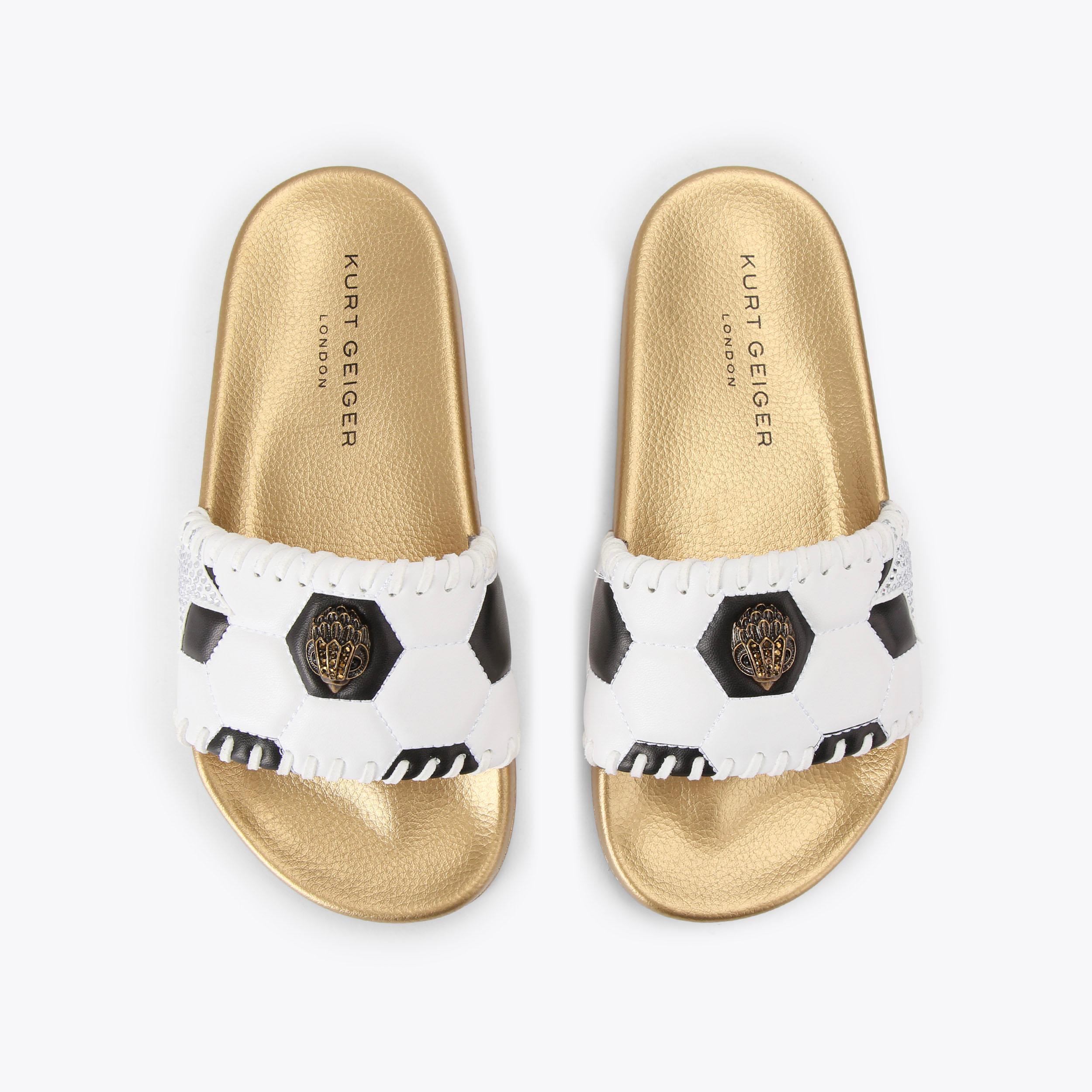 Kurt Geiger London Meena Eagle Soccer Slide - White - view 3
