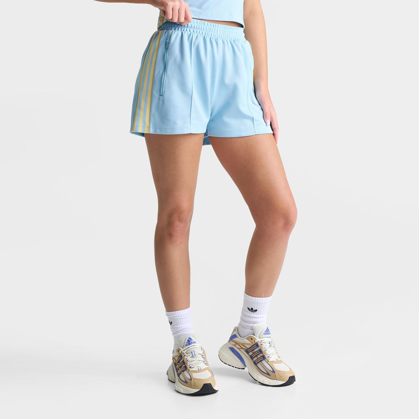 Women's adidas Originals Classic Shorts - Icey Blue/Orange Tint