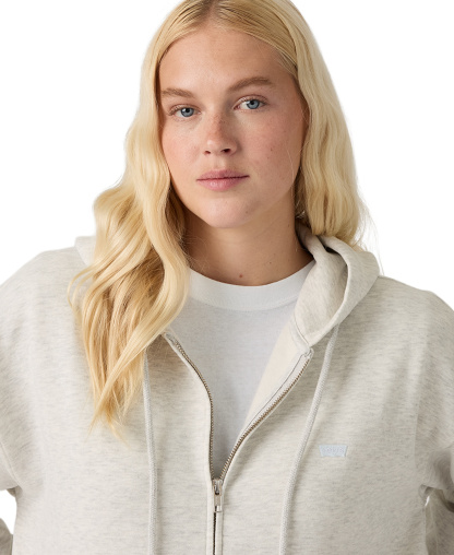 Levi's Women's Graphic Everyday Zip-Up Hoodie - Frosty Grey Heather Bc02